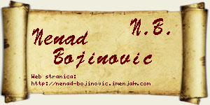 Nenad Bojinović vizit kartica